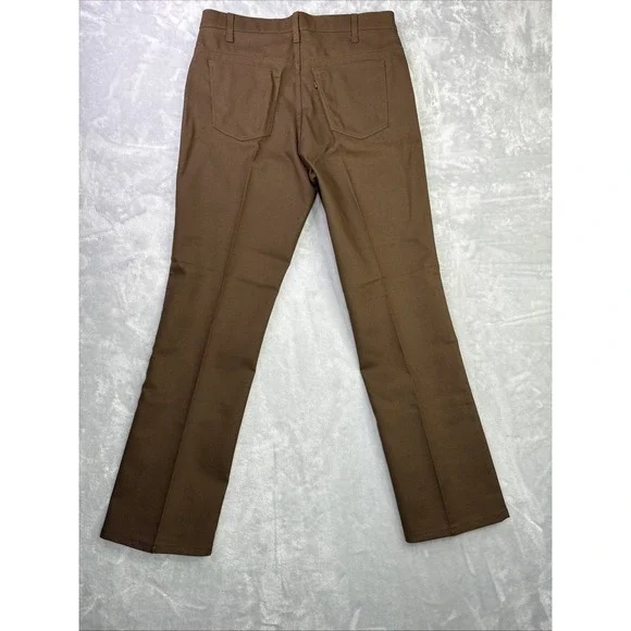 Vintage Levi's Action Slacks Pants Mens 36/32 Brown Sta-Prest Vtg